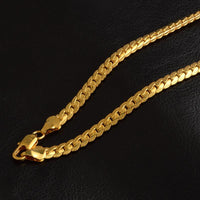 18k Gold Plated Long Chain Necklace for Men