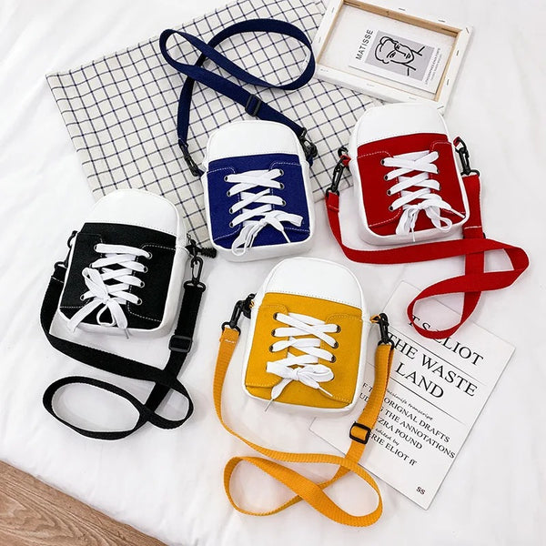 Women Bag Canvas Bag Fashion Creative Personality Shoes Shape Shoulder