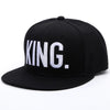 King Embroidered Snapback Cap