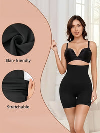 High Waist Tummy Control Shorts | Seamless Non-Slip Safety Bottom, High