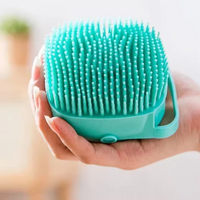 Pet Dog Shampoo Silicone Brush - Cat Massage Comb & Grooming Scrubber