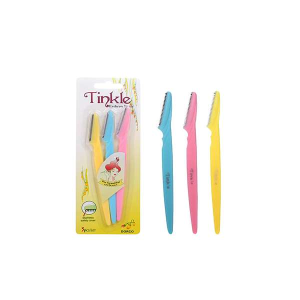 Tinkle - Eyebrow Razor / Eyebrow Shaping, Eyebrow Shaving Facial Care - 3 Pcs