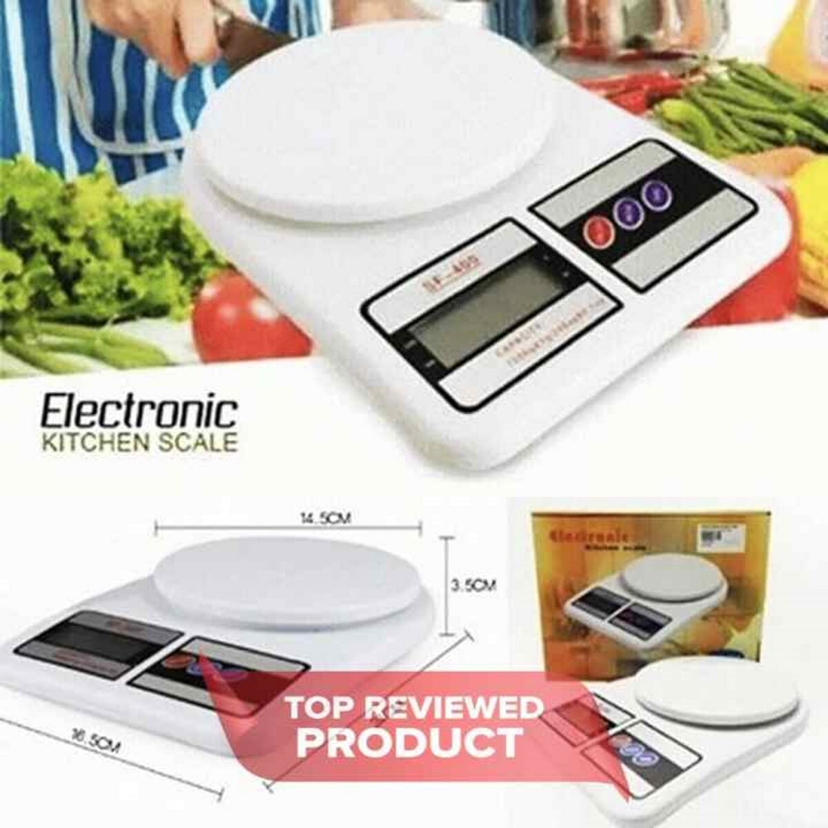 Sf-400 10kg/1g Electronic Kitchen Weighing Scale High Precision Home Digital
