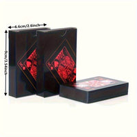 Card Pack Pure Black Magic Box-packed Waterproof PVC Plastic Playing Cards Set