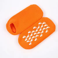 2pcs Silicone Feet Care Socks Moisturizing Gel Heel Thin Socks with Hole