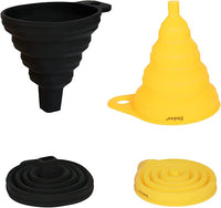 Heat Resistant Folding Silicone Funnel Foldable Funnel Silicone Collapsible