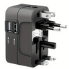 Travel Charger with Dual USB Charging Ports, 2 USB Charger, World All in One