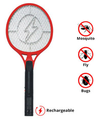 Electronic Rechargeable Mosquito Bat Racket Swatter Killer Bat Insect