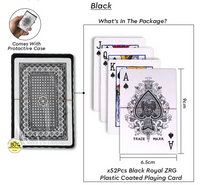 Personalized Plastic Playing Royal / Poker Cards Waterproof & Tear-Resistant