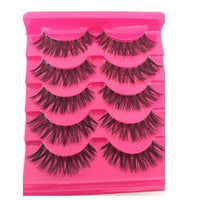 Pack of 5 Pairs Soft Natural Long Fake Eye Lash Extensions