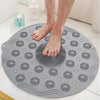 Round Silicone Non-Slip Bathroom Mat, Safety Shower Mat, Massage Mat, Floor