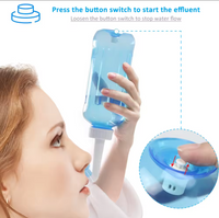 Nasal Wash Bottle: 300/500ml Neti Pot Sinus Rinse Bottle for Adult - Nose