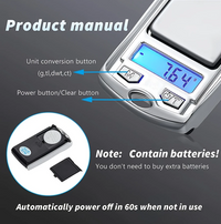 Ultra-precision Portable Digital Scale 0.01g-200g Accuracy, Compact Pocket
