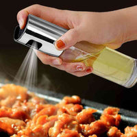 100ml Kitchen Stainless Steel Olive Oil Sprayer Bottle Pump Oil Pot