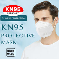 Kn95 Respirator 5ply Face Mask Disposable Breathable Protective Woven