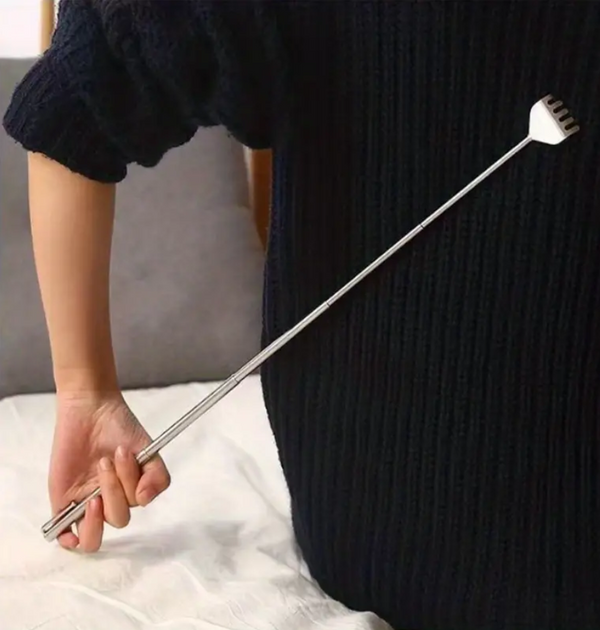 Retractable Back Scratcher Claw Anti-Itch Telescoping Tool with Metal Shaft