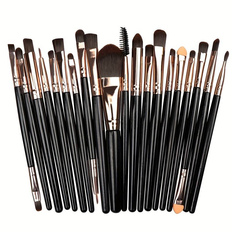 20pcs Premium Makeup Brush Set - Professional Eye, Foundation, Powder