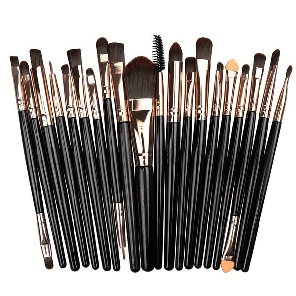 20pcs Premium Makeup Brush Set - Professional Eye, Foundation, Powder