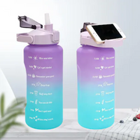 3 Pack Water Bottles Set with 2l Large Bottle 900ml Portable Bottle and