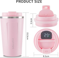 500ml Thermos Bottle Smart Cup Flask Vaccum and Bottle Digital with