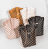 Spring Summer Female Plaid Polka Dot Embroidery Line Hand Bags Designer Lady