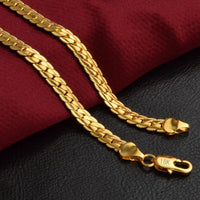 18k Gold Plated Long Chain Necklace for Men