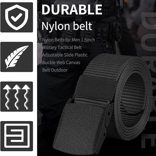 Automatic Buckle Nylon Belt Outdoor Hunting Multifunctional Tactical Canvas