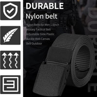 Automatic Buckle Nylon Belt Outdoor Hunting Multifunctional Tactical Canvas