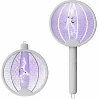 Smart 4-in-1 Electronic Rechargeable Mosquito Swatter Racket with Foldable