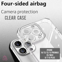 Full Covered Camera Lens Protection Four-Sided Airbag Transparent Clear Case