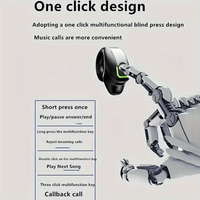 Clip-on Wireless Earbuds with Long Battery Life, Universal Phone Control