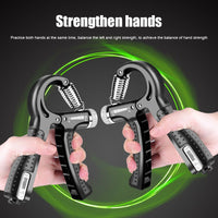 Hand Gripper, R-Shape Adjustable Countable Hand Grip Strength Exercise