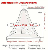 Mosquito Net Bed Canopy Decorative Insect Shield for Adults, No-Opening