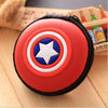 Cartoon Protective Headphone/USB Cable Pouch - Captain America