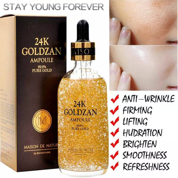 24k Gol-dzan Ampoule Serum Face Lifting Pure Gol-d Moisture Gol-d Serum