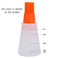Portable Silicone Oil Bottle with Brush