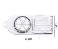 1pc Household Multifunctional Egg Cutter, Egg Slicer for Hard Boiled Eggs, 2
