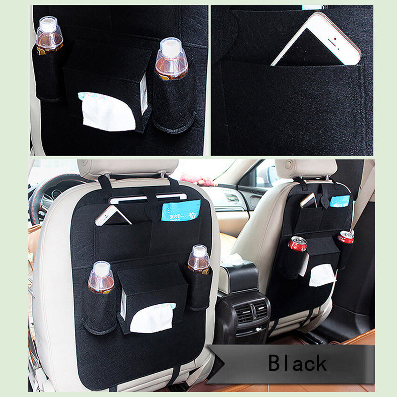 Car Backseat Organizer Car Seat Storage Bag Cover Protector Folding Back