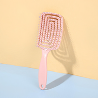 Square Hollow Comb Hair Scalp Massage Hair Brush Anti-static Wet Dry Curly