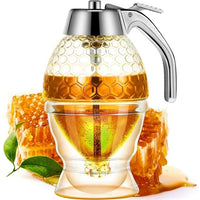 Multiuse Dispenser Squeeze Bottle Honey Jar Container Bee Drip Dispenser
