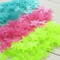 Radium 100 Pieces Stars Stickers Glow in Dark Toys Luminous Star Stickers