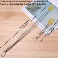 Retractable Back Scratcher Claw Anti-Itch Telescoping Tool with Metal Shaft