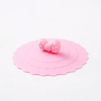 1 Pcs Silicone Drink Cup Lids 10cm Creative Round Mug Cover Reusable Anti
