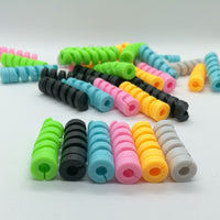 4pcs Set Spiral Cable Protector Silicone Data Line for All USB Charging Cable