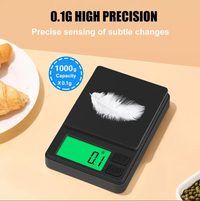 High Precision Jewelry Scale 0.01g-1000g/0.01g-500g Digital Mini Tea Scale