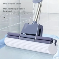 Floor Cleaning Squeeze Mop with Adjustable Telescopic Handle Squeegee