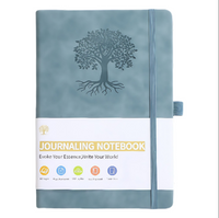 Elastic Strap Journal Notebook Office Work Planner Faux Leather Solid Color