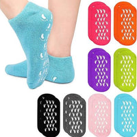 2pcs Silicone Feet Care Socks Moisturizing Gel Heel Thin Socks with Hole