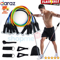 Pull Rope 11pcs Pull Rope Fitness Exercises Resistance Bands with Handle Set