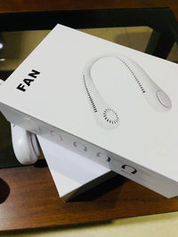 Foldable Bladeless Wearable Neck Fan – Travel & Sports